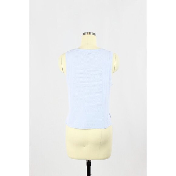 LULULEMON Train To Be Blue Linen Mesh Cropped Muscle Tank, Size 6 - Picture 8 of 15